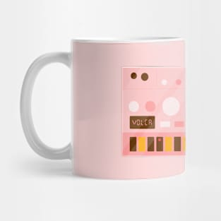 Peach Volca Bass Synthesizer Mug